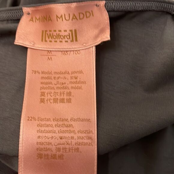 Amina Muaddi x Wolford Draped Mini Dress - Medium - Picture 7 of 9